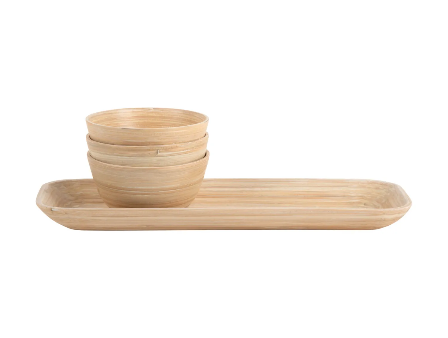 Discount Present time - Snack set Puro bamboo natural