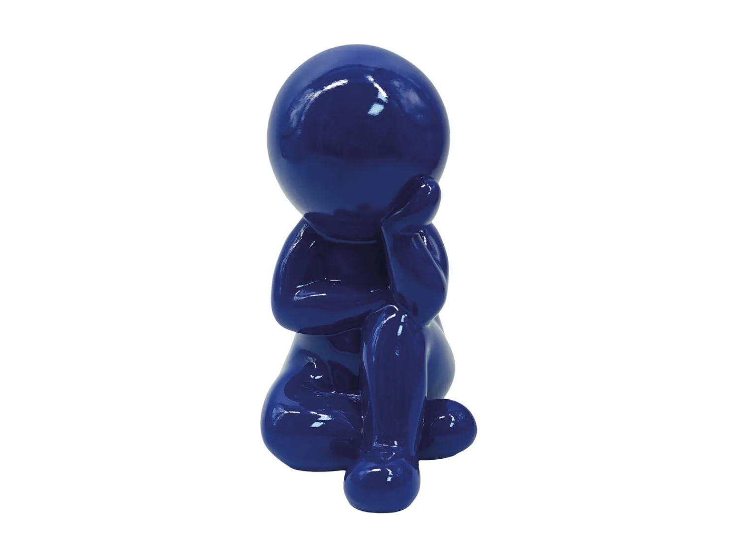 New Present time - Statue Amigo Dreaming medium cobalt blue