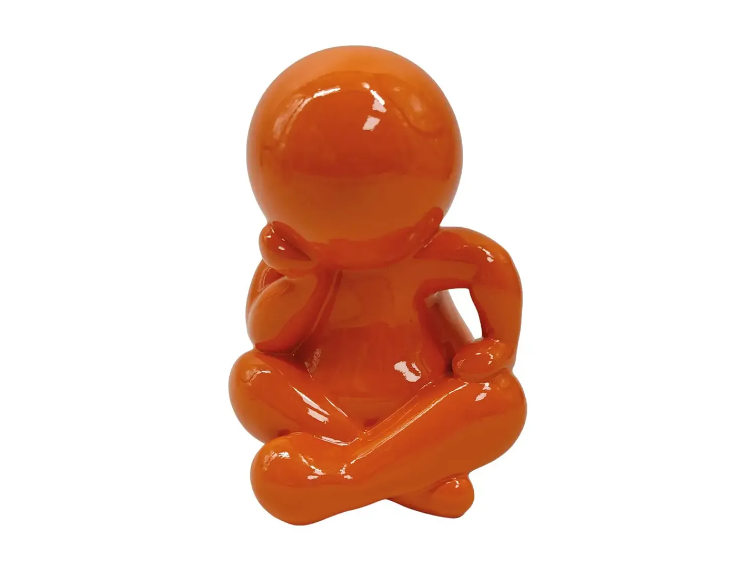 Sale Present time - Statue Amigo Sitting medium bright orange