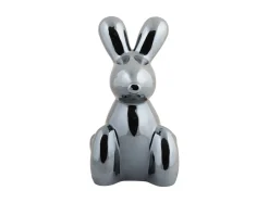 Present time - Statue Balloon Bunny large ceramic black plated