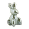 Discount Present time - Statue Balloon Bunny ceramic jungle green plated