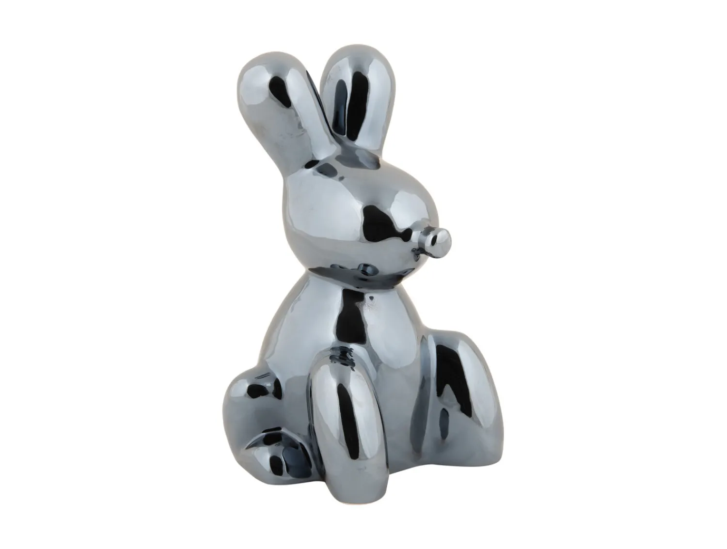 Present time - Statue Balloon Bunny ceramic black plated