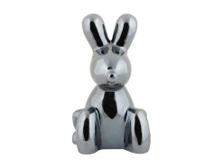 Present time - Statue Balloon Bunny ceramic black plated