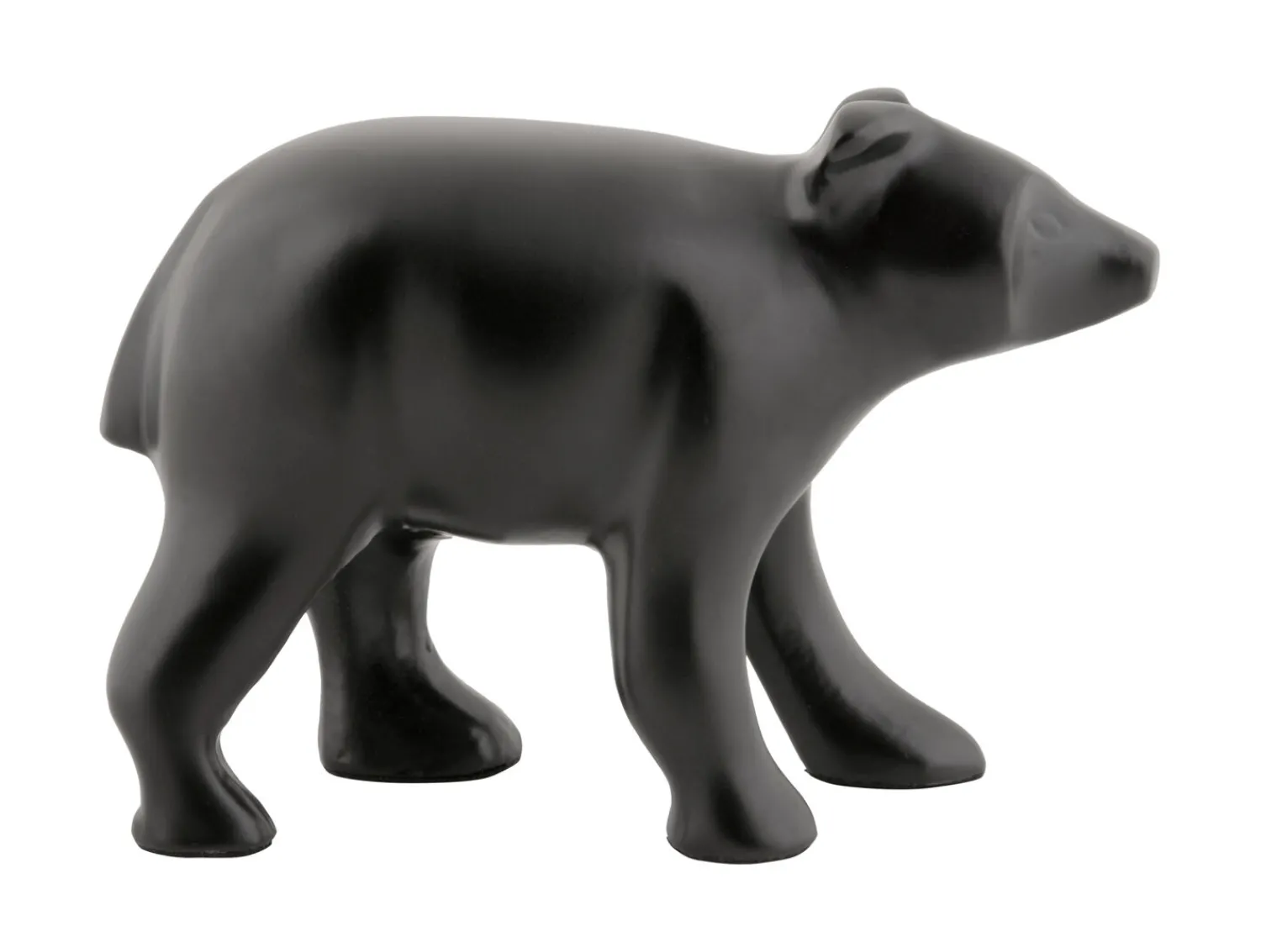 New Present time - Statue Bear metal matt black