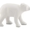 Sale Present time - Statue Bear metal matt white