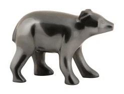 Clearance Present time - Statue Bear metal gun metal