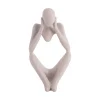 Hot Present time - Statue Dreaming polyresin light grey