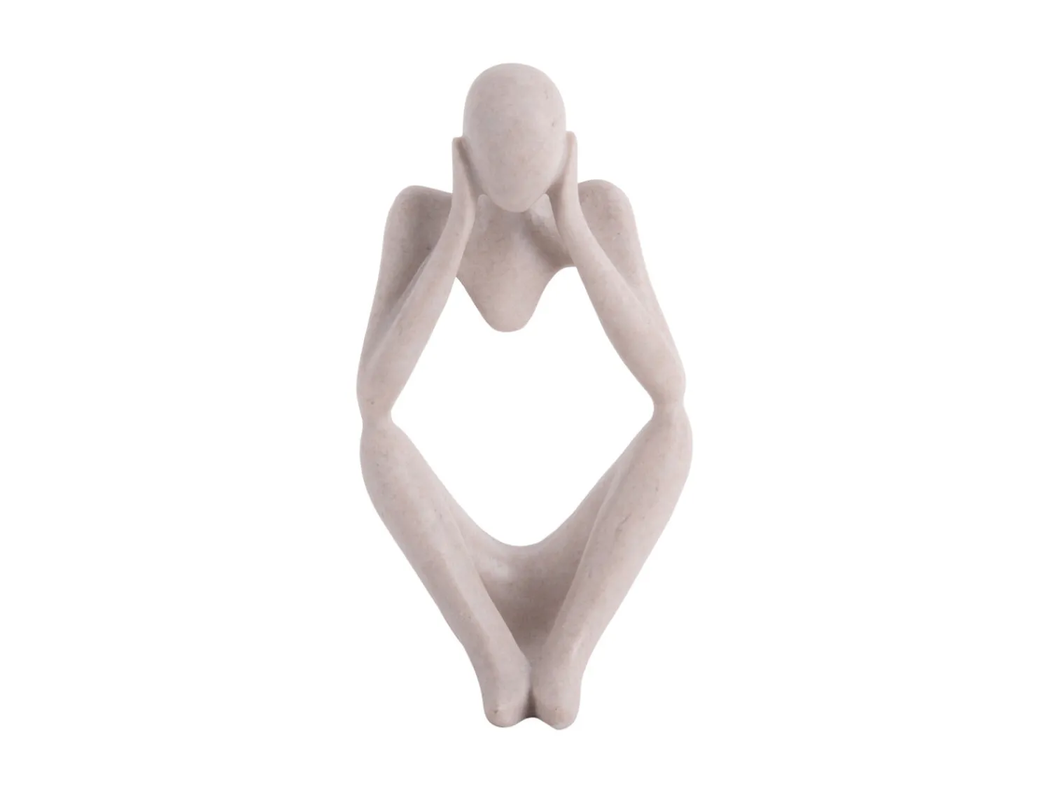 Hot Present time - Statue Dreaming polyresin light grey