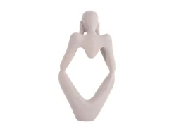 Hot Present time - Statue Dreaming polyresin light grey