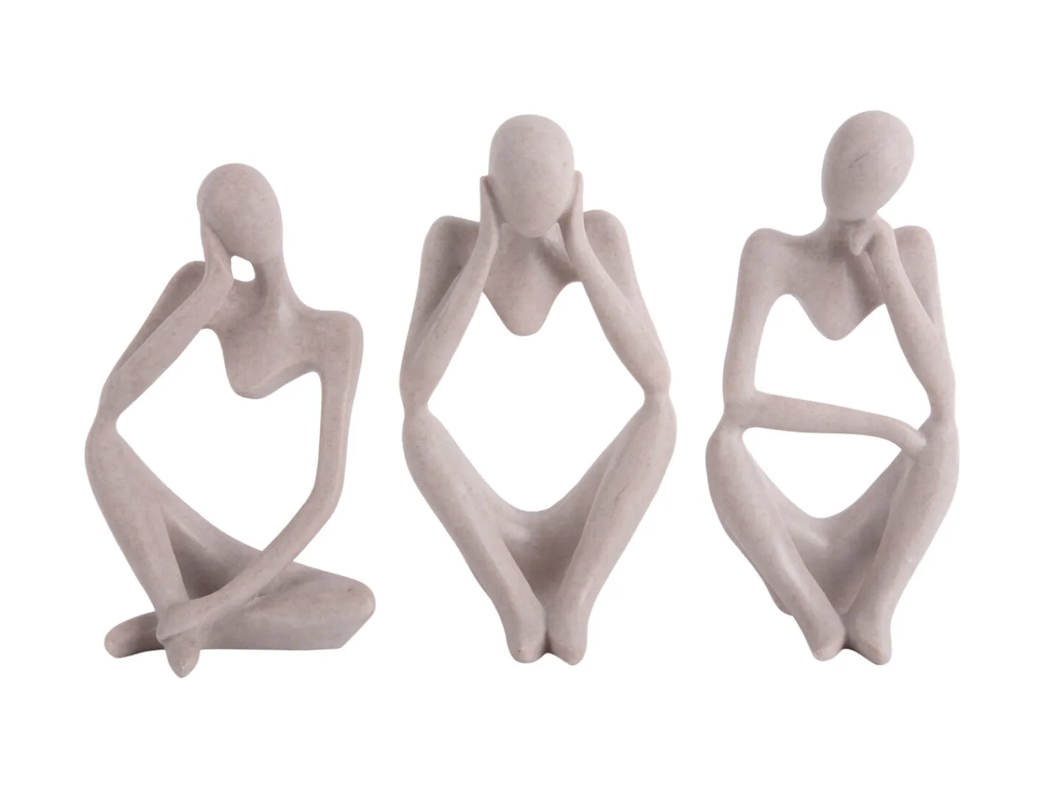 Hot Present time - Statue Dreaming polyresin light grey