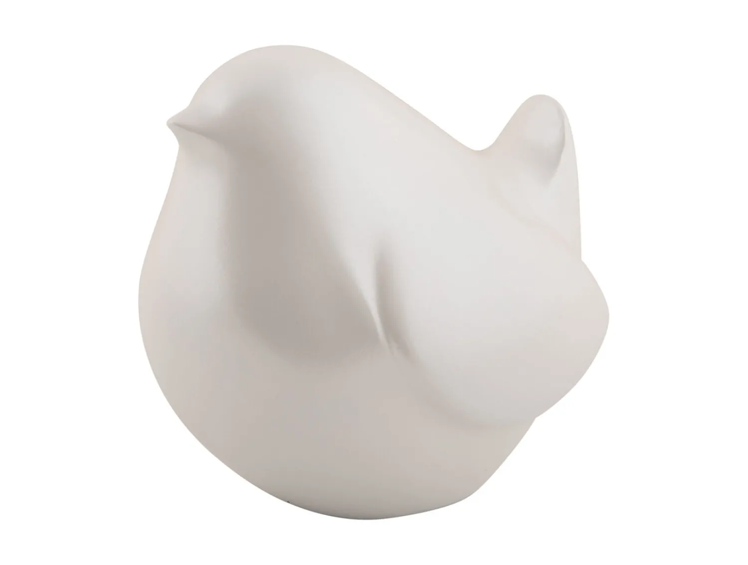 Discount Present time - Statue Fat bird metallic white