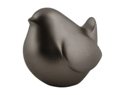 New Present time - Statue Fat bird metallic dark grey