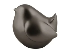 New Present time - Statue Fat bird metallic dark grey