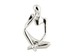 Online Present time - Statue Imagine polyresin chrome plated