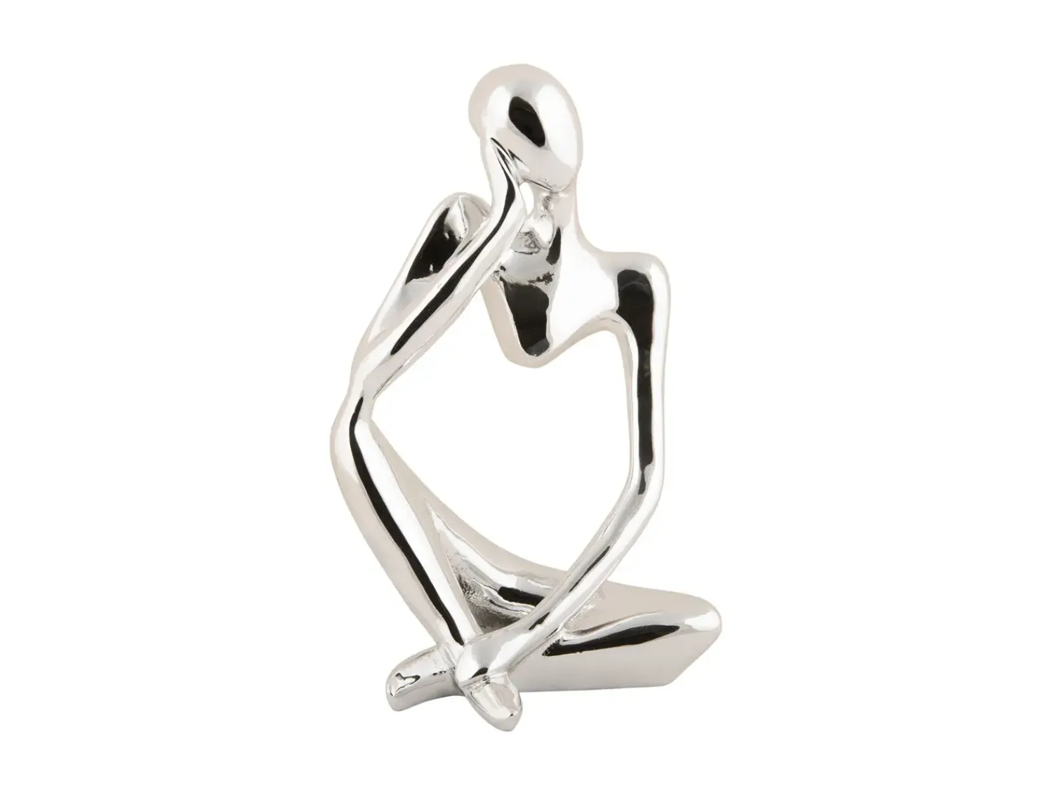 Online Present time - Statue Imagine polyresin chrome plated