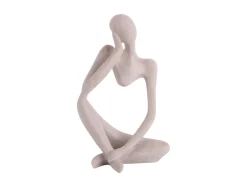 Discount Present time - Statue Imagine polyresin light grey