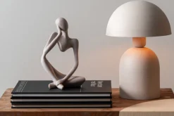 Discount Present time - Statue Imagine polyresin light grey