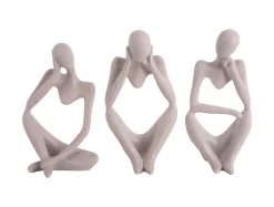 Discount Present time - Statue Imagine polyresin light grey
