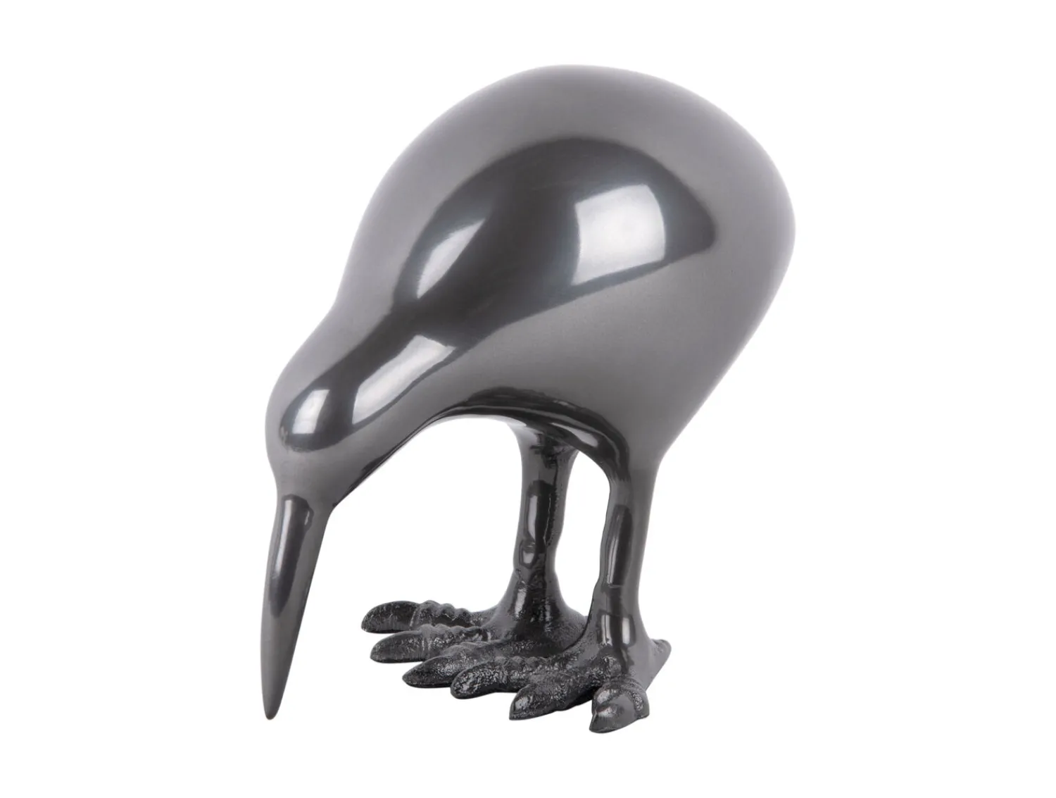 Clearance Present time - Statue Kiwi Bird metal gun metal