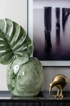 Best Present time - Statue Kiwi Bird metal gold plated