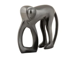 Clearance Present time - Statue Monkey metal gun metal