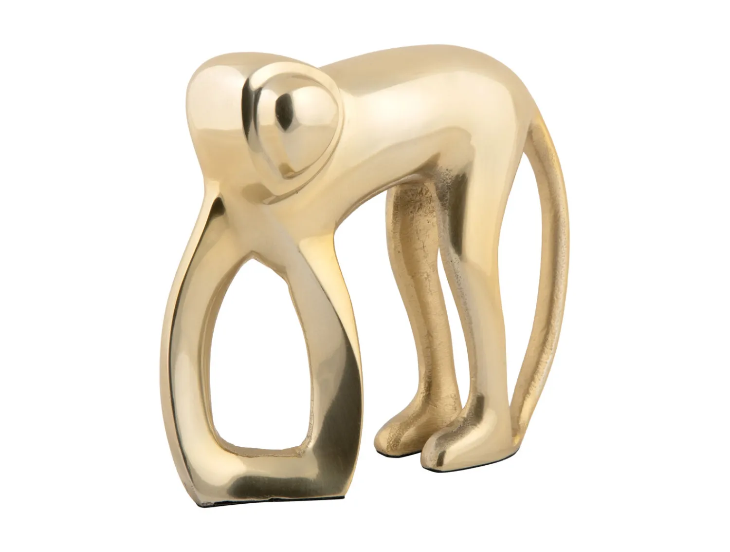Outlet Present time - Statue Monkey metal gold plated
