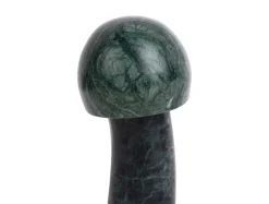 Present time - Statue Mushroom small marble dark green