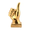 Sale Present time - Statue Okay ceramic gold plated