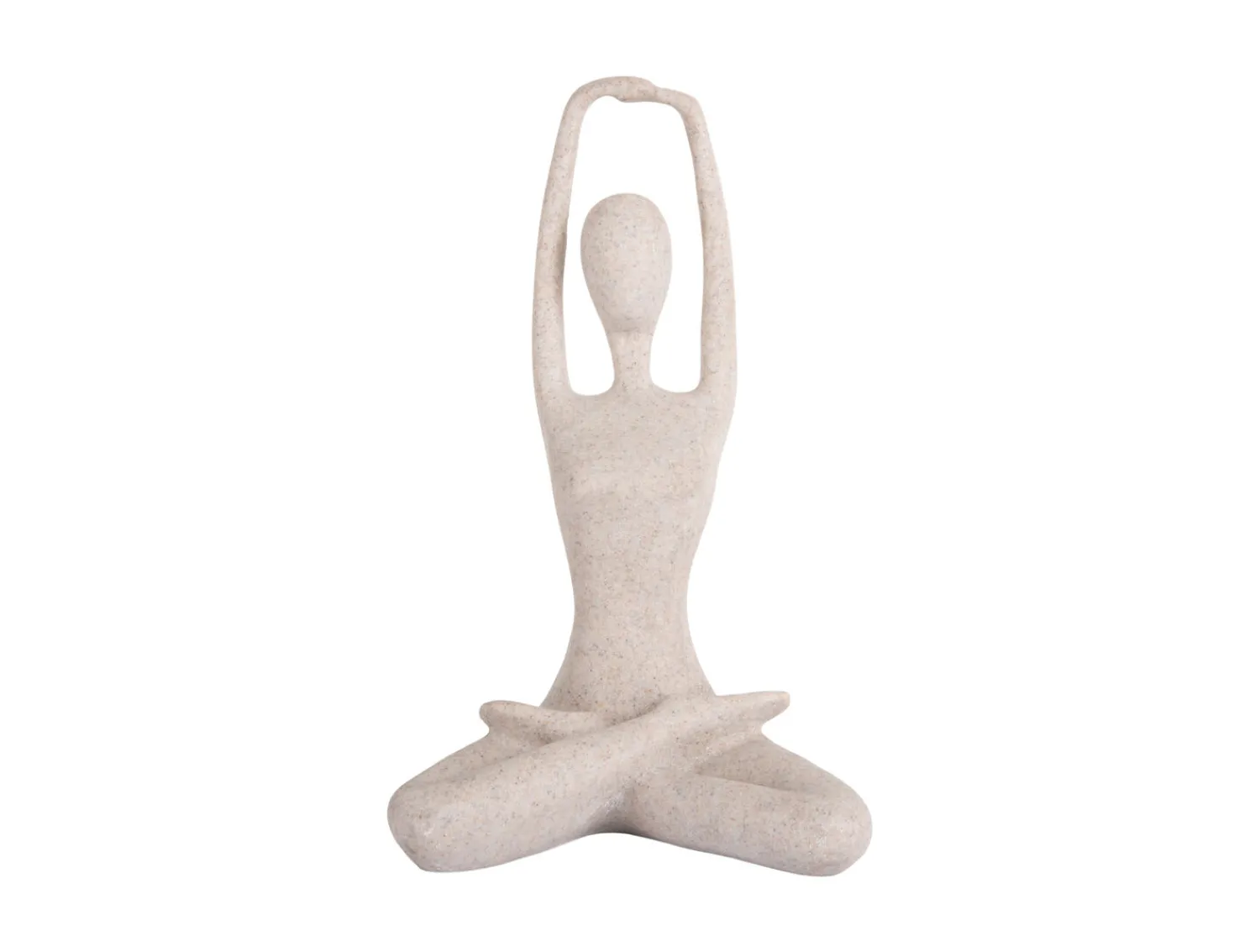 New Present time - Statue Stretched Lotus light grey