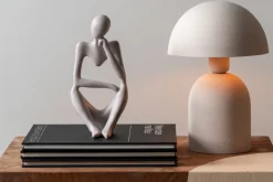 Outlet Present time - Statue Wondering polyresin light grey