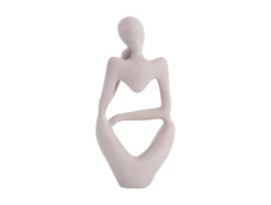 Outlet Present time - Statue Wondering polyresin light grey