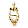 New Present time - Statue Wondering polyresin gold plated