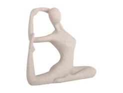 Present time - Statue Yoga Bow light grey