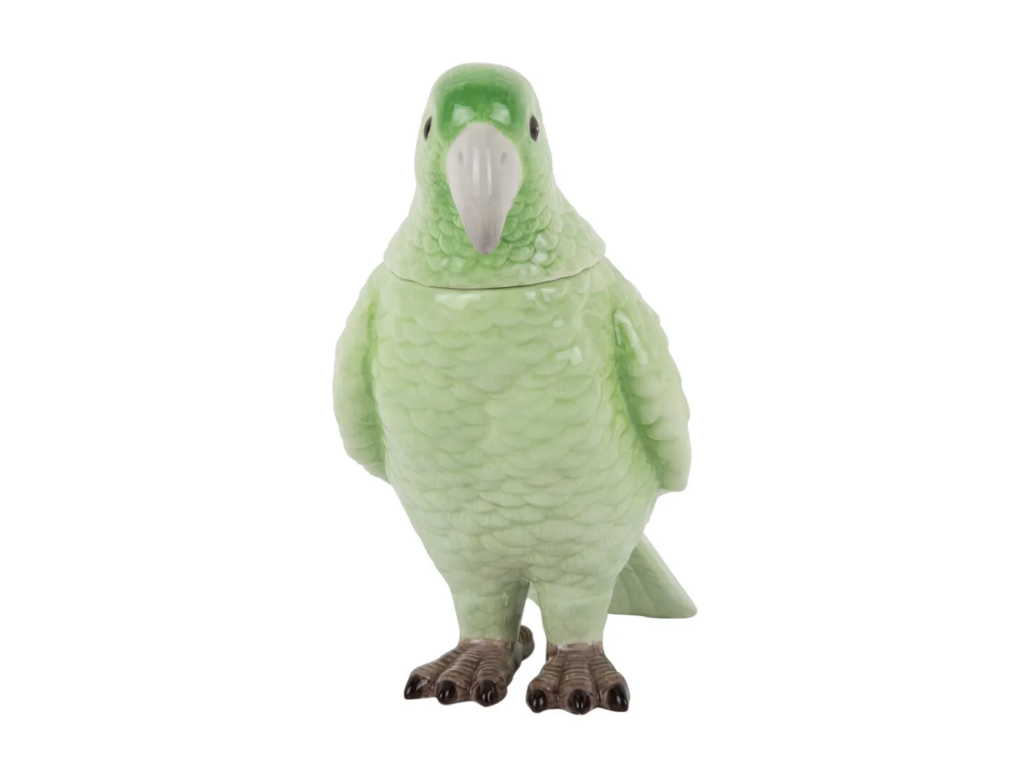 New Present time - Storage jar Bird soft green