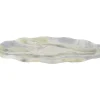 Discount Present time - Tray Waved oval large marble himalayan green