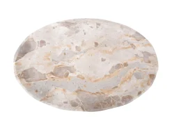 Sale Present time - Tray Waved oval medium marble brown