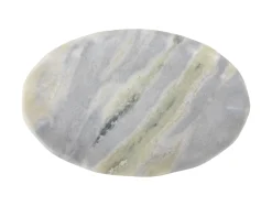 New Present time - Tray Waved oval medium marble himalayan green