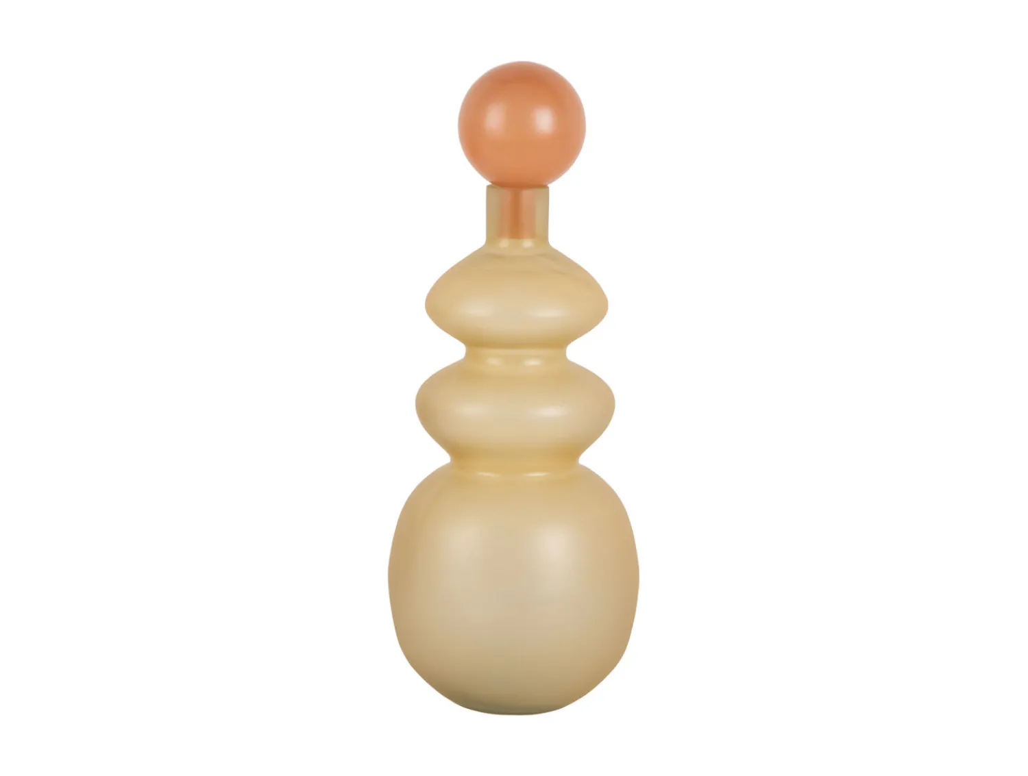 Sale Present time - Vase Alegre Anillo soft yellow w. peach orange