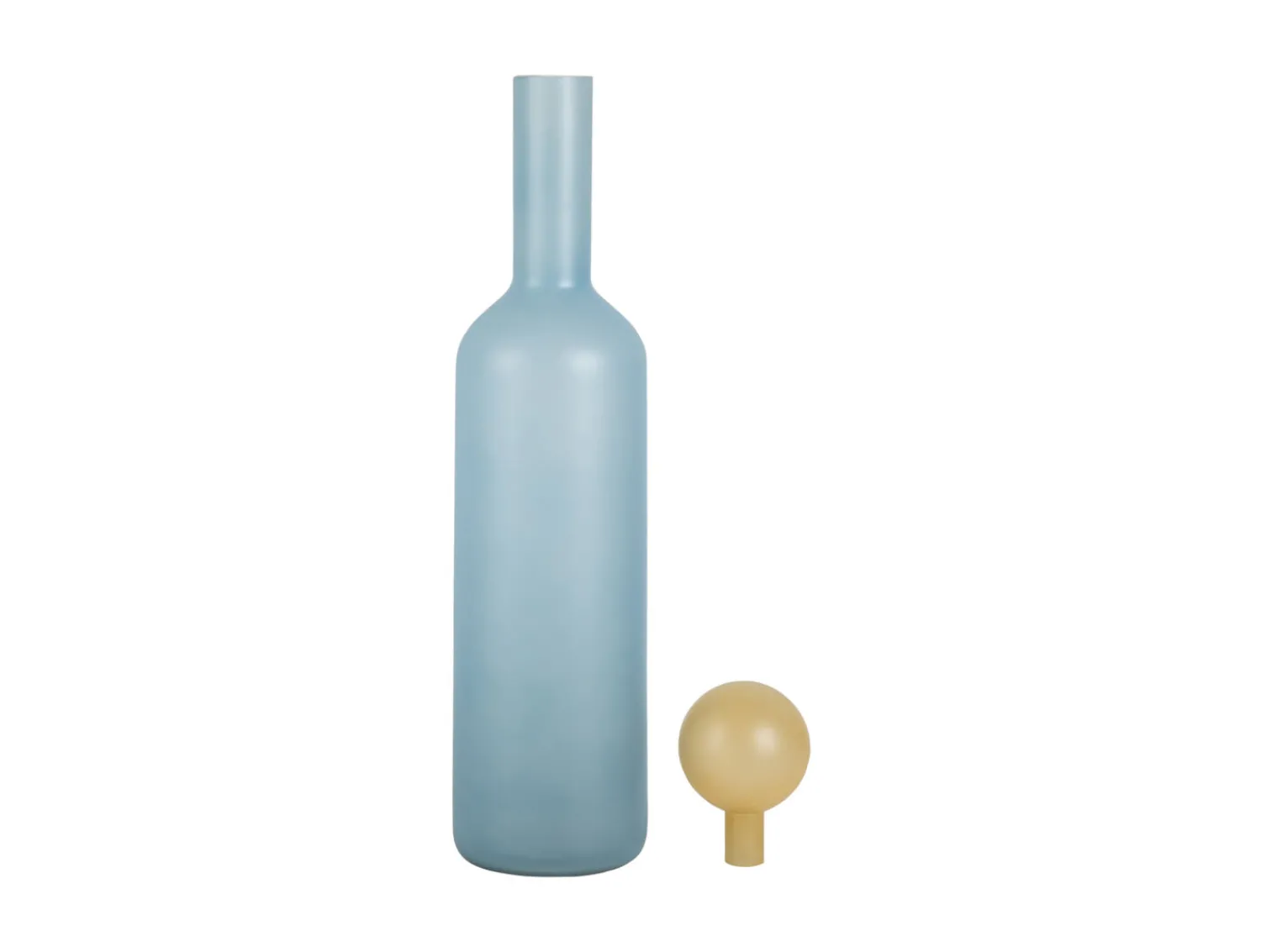 Best Present time - Vase Alegre Botellin large soft blue w. soft yellow