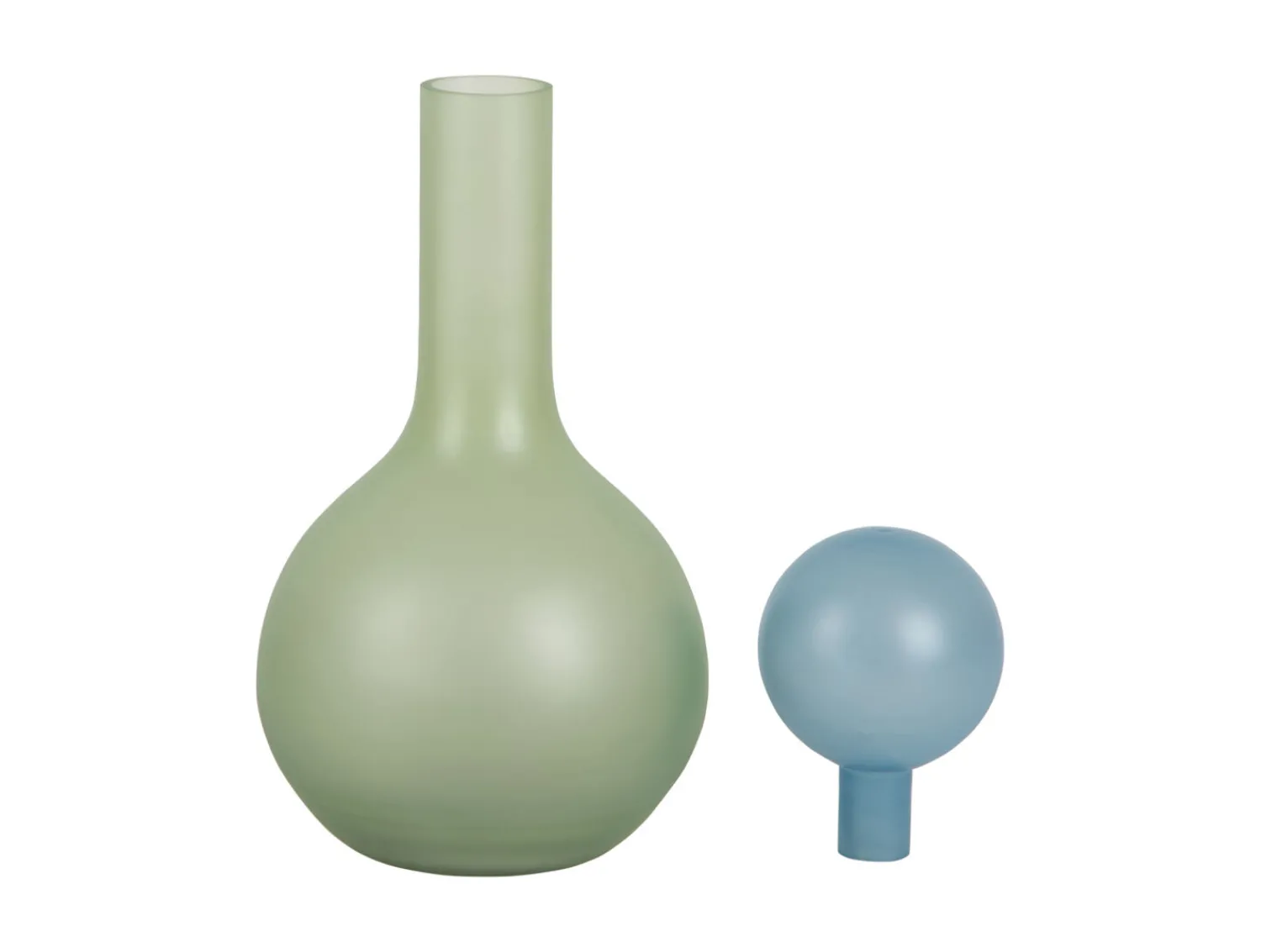 Discount Present time - Vase Alegre Globo soft green w. soft blue