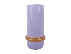 Best Present time - Vase Animado Anillo large soft purple w. mango yellow