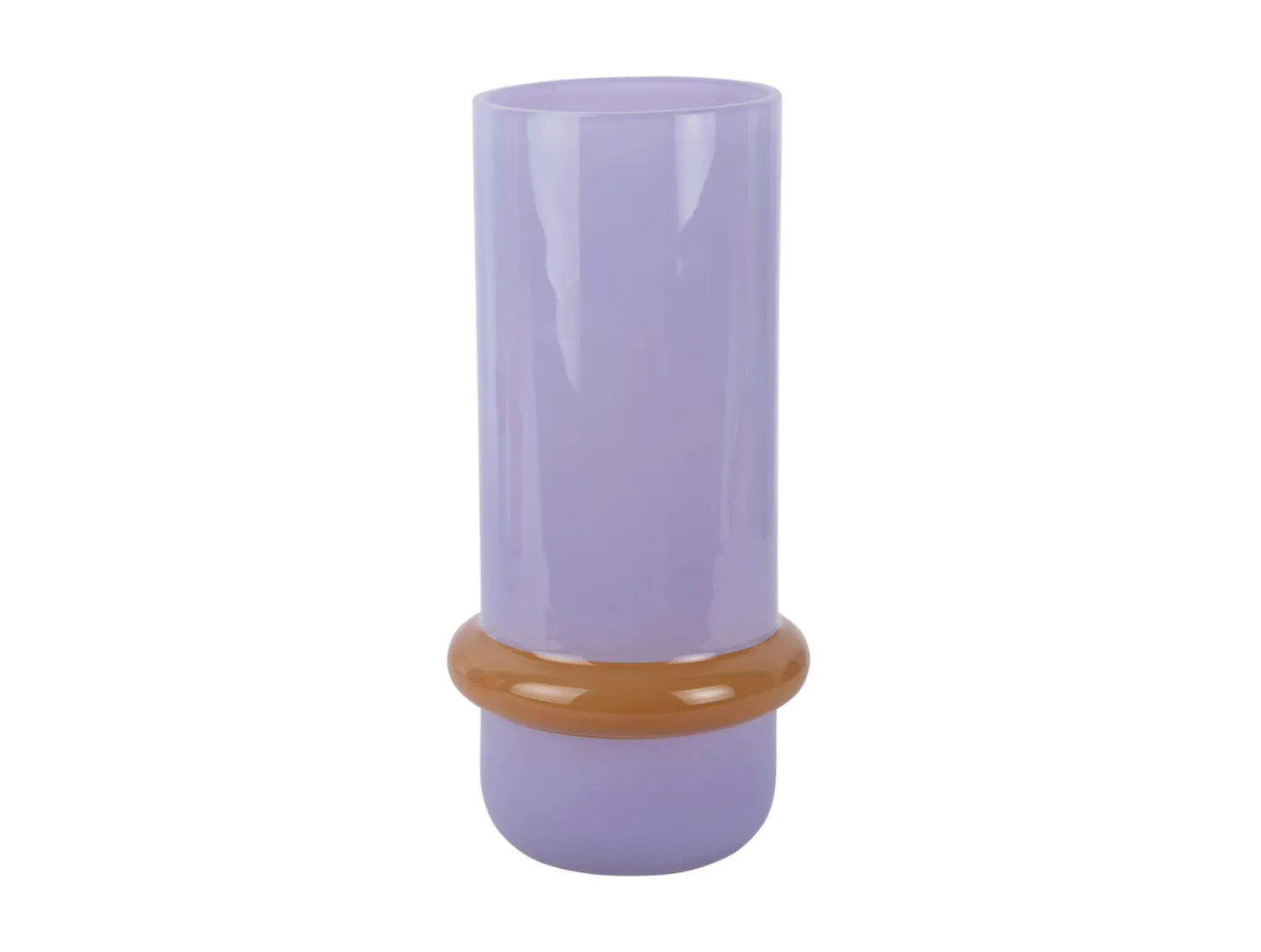 Best Present time - Vase Animado Anillo large soft purple w. mango yellow