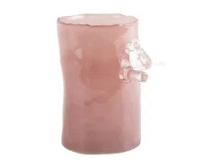 Discount Present time - Vase Bird On Branch small soft pink