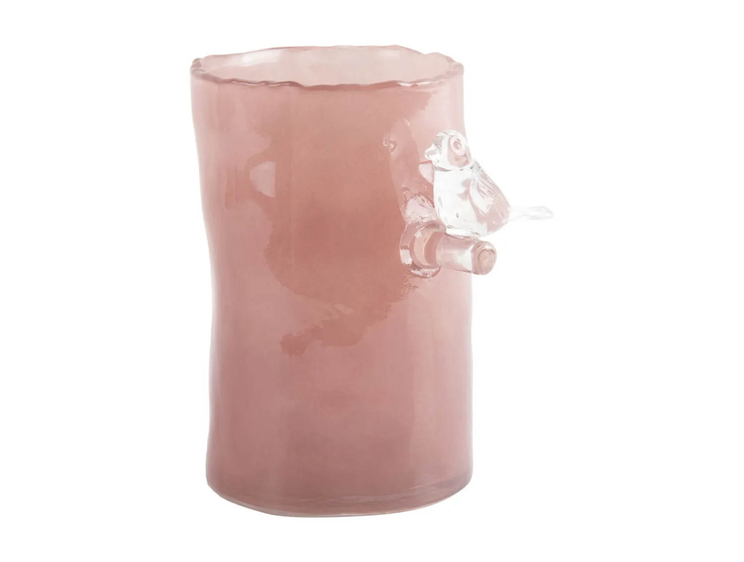 Discount Present time - Vase Bird On Branch small soft pink