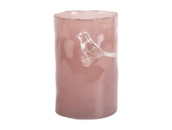 Discount Present time - Vase Bird On Branch small soft pink