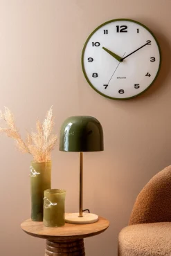 Best Present time - Vase Bird On Branch small army green