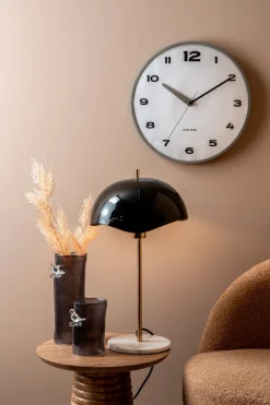 New Present time - Vase Bird On Branch large dark grey