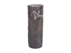 New Present time - Vase Bird On Branch large dark grey