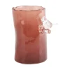 Best Present time - Vase Bird On Branch small red ochre