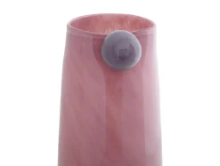 Sale Present time - Vase Bolita glass large soft pink w. soft purple